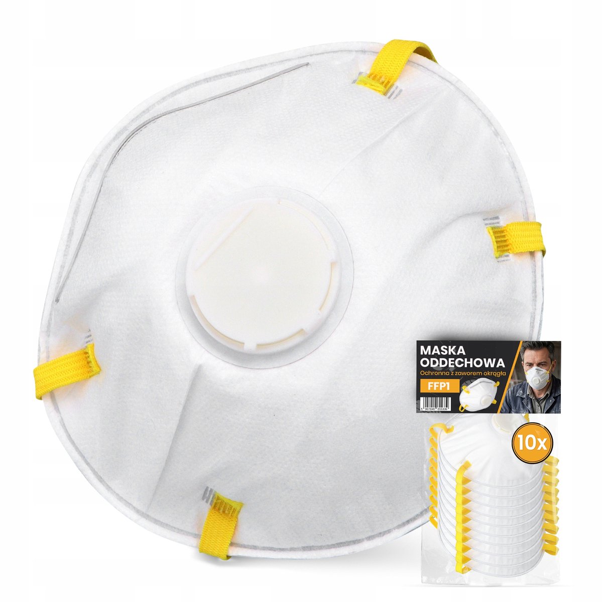 10x FFP1 Stofmasker met Uitademventiel - Bescherming tegen Stof en Aerosolen