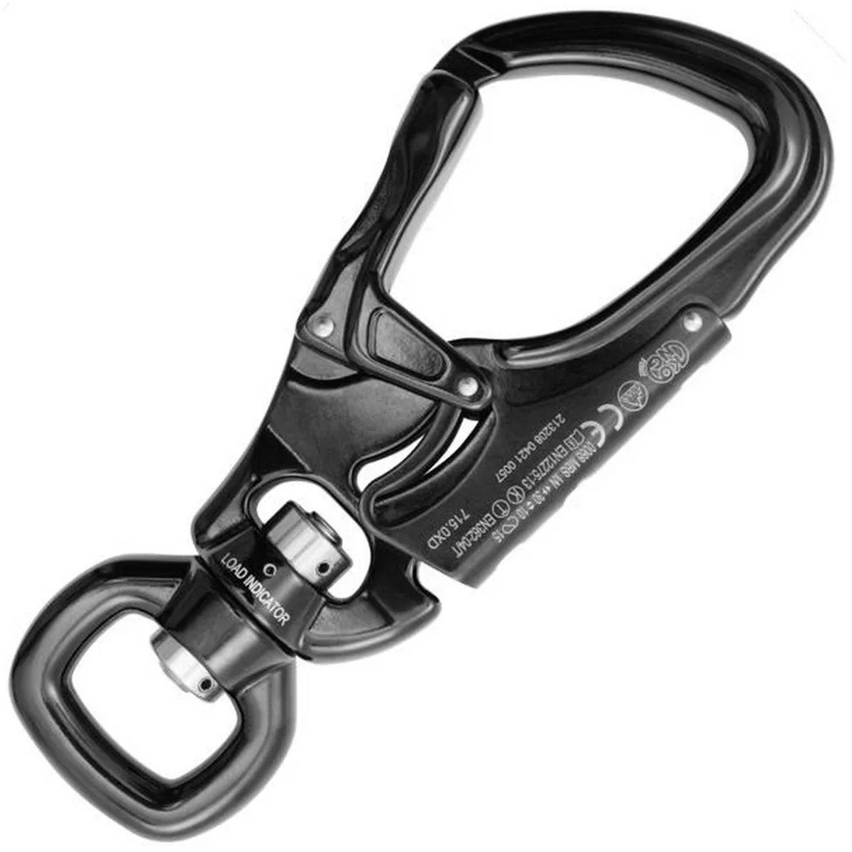 Kong Italy Tango 360 Rotary Karabijnhaak Zwart