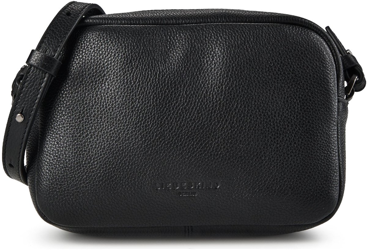 LIEBESKIND BERLIN schoudertas Carry Over 608 Ella Small Pebble Bag Black zwart
