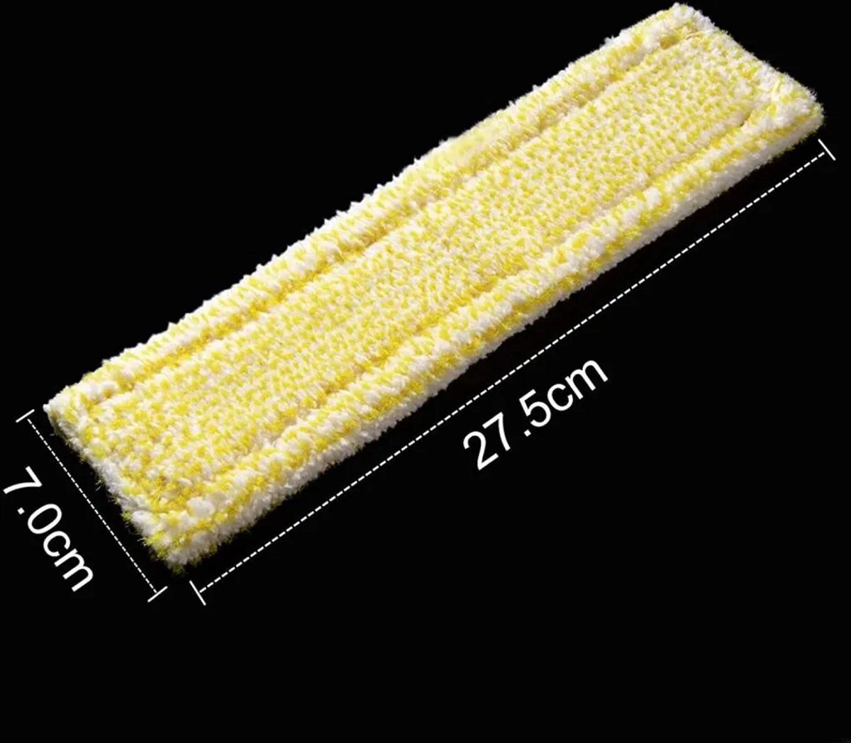 Vervangende microvezelmop Geschikt voor de Kärcher WV 2 Premium (Plus), WV 5 Premium (Plus) en WV 6 Plus raamstofzuigeraccessoires, gele binnenkant.