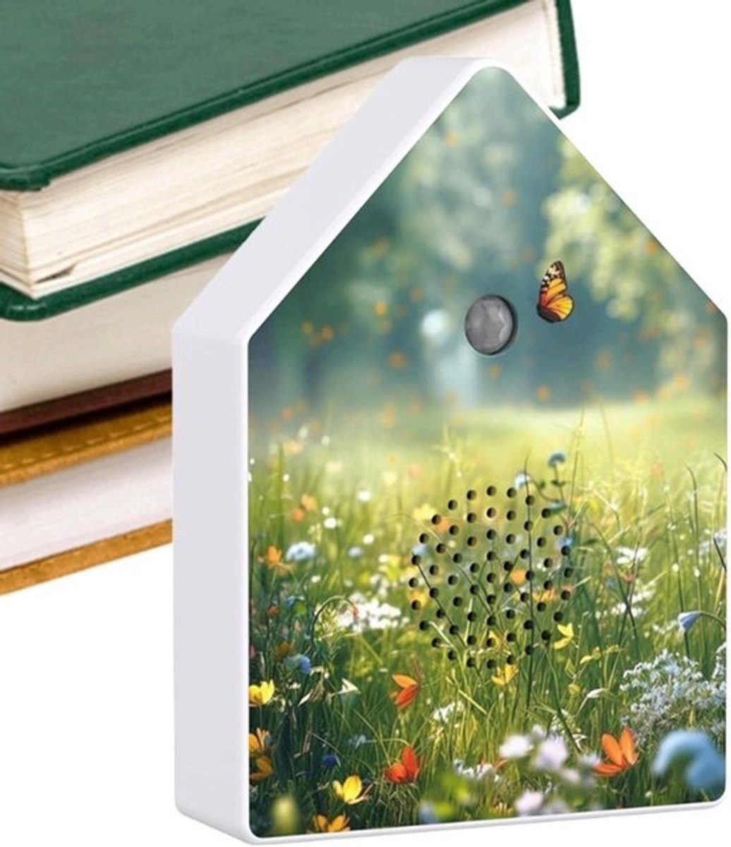 Natuur Geluidsbox - Ontspanningsbox Geluid - Slaap Meditatie - Bewegingssensor - 15 cm - Wit