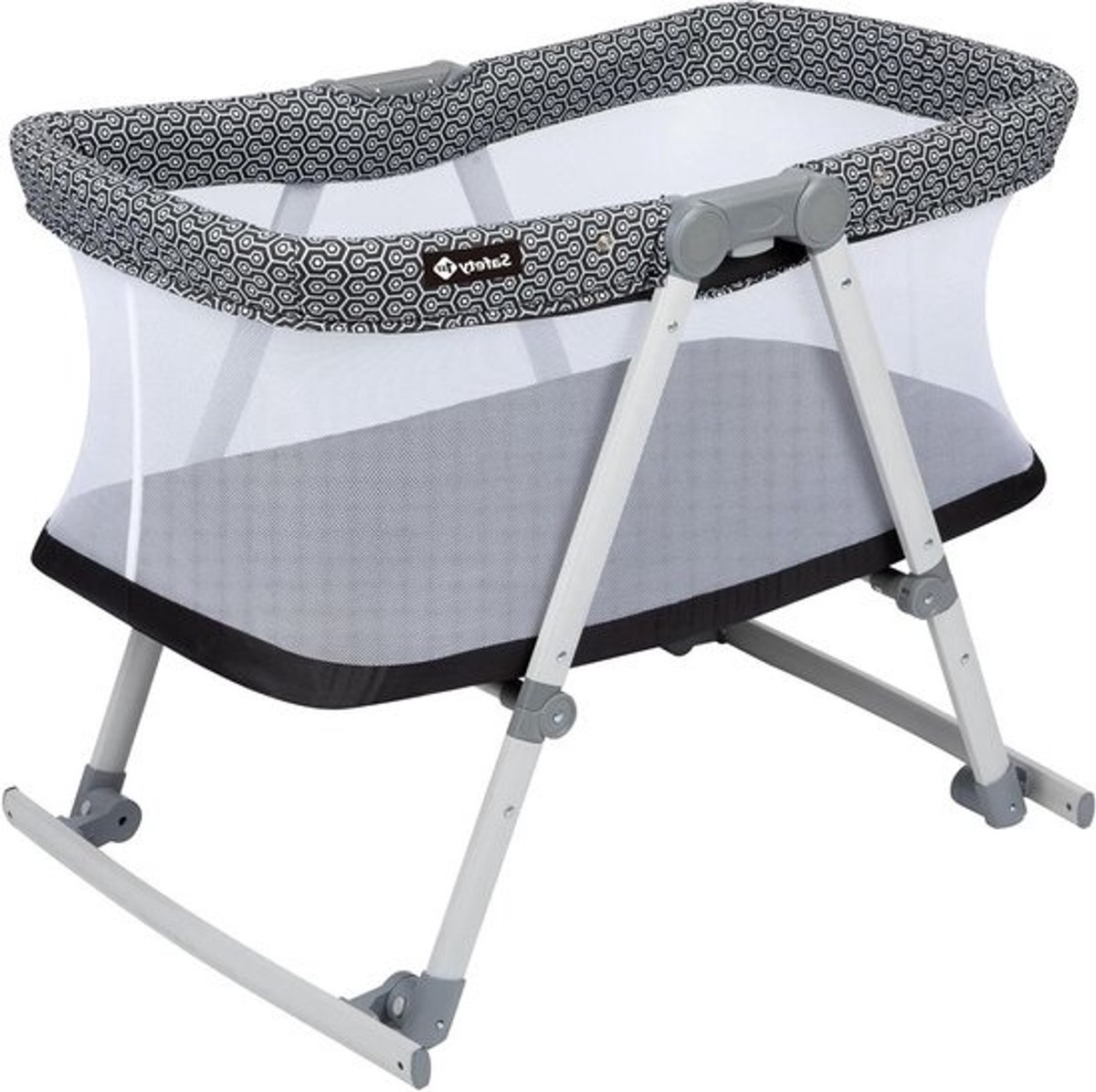 Babywieg - Reiswieg - Veilig Slapen - Inclusief Reistas - 72 x 62 x 90 cm - Geometrisch
