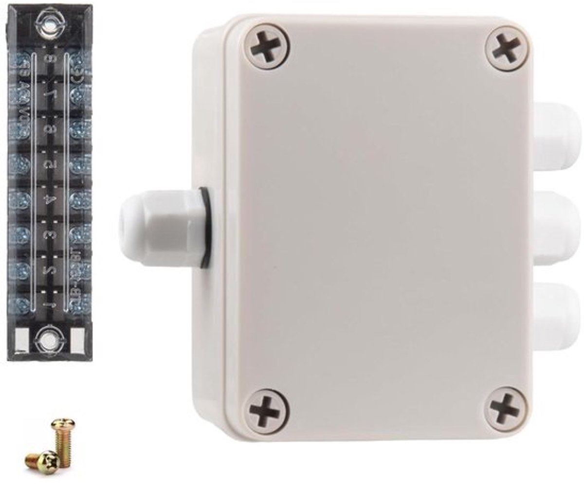 Waterdichte Kabeldoos - Aansluitdoos Elektrisch - Bedrading Beschermen - IP66 Waterdicht - 110x80x70mm - Grijs