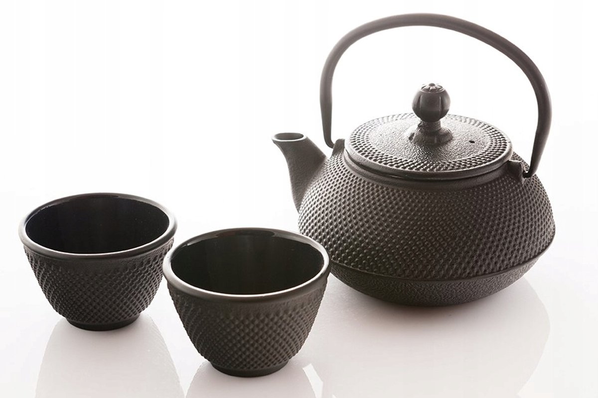 Kesi Gietijzeren Theepot met 2 Kopjes en Infuser - 0,6L