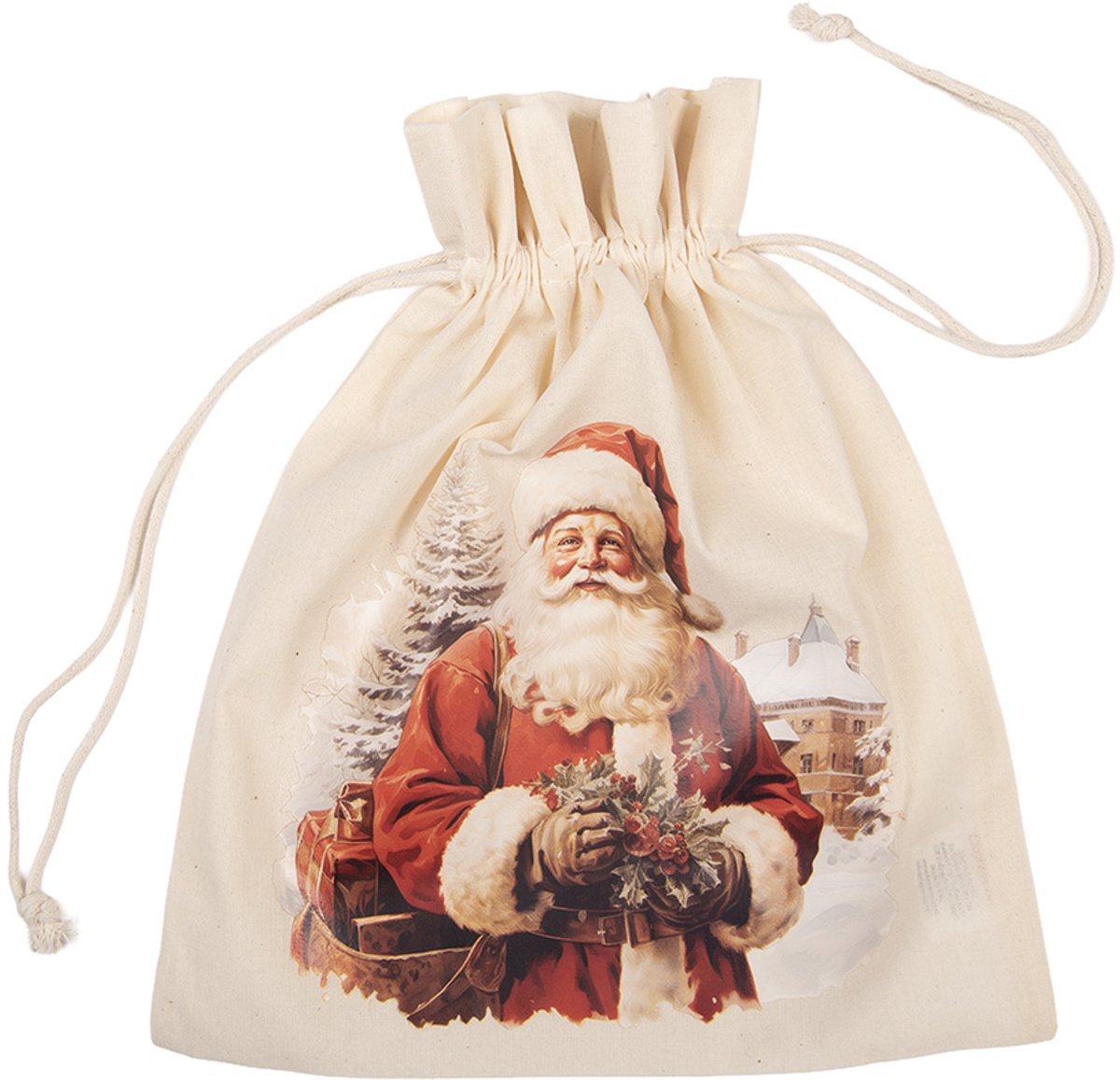 Clayre & Eef Cadeauzakje Wit Synthetisch