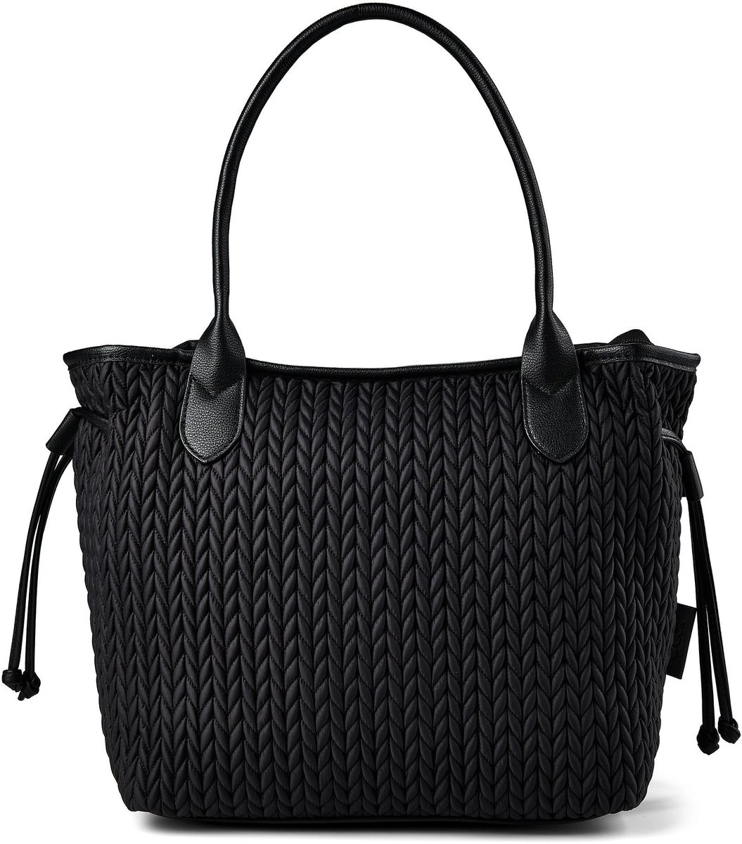 Gabor schoudertas Granada Quilt Zip Shopper Black zwart