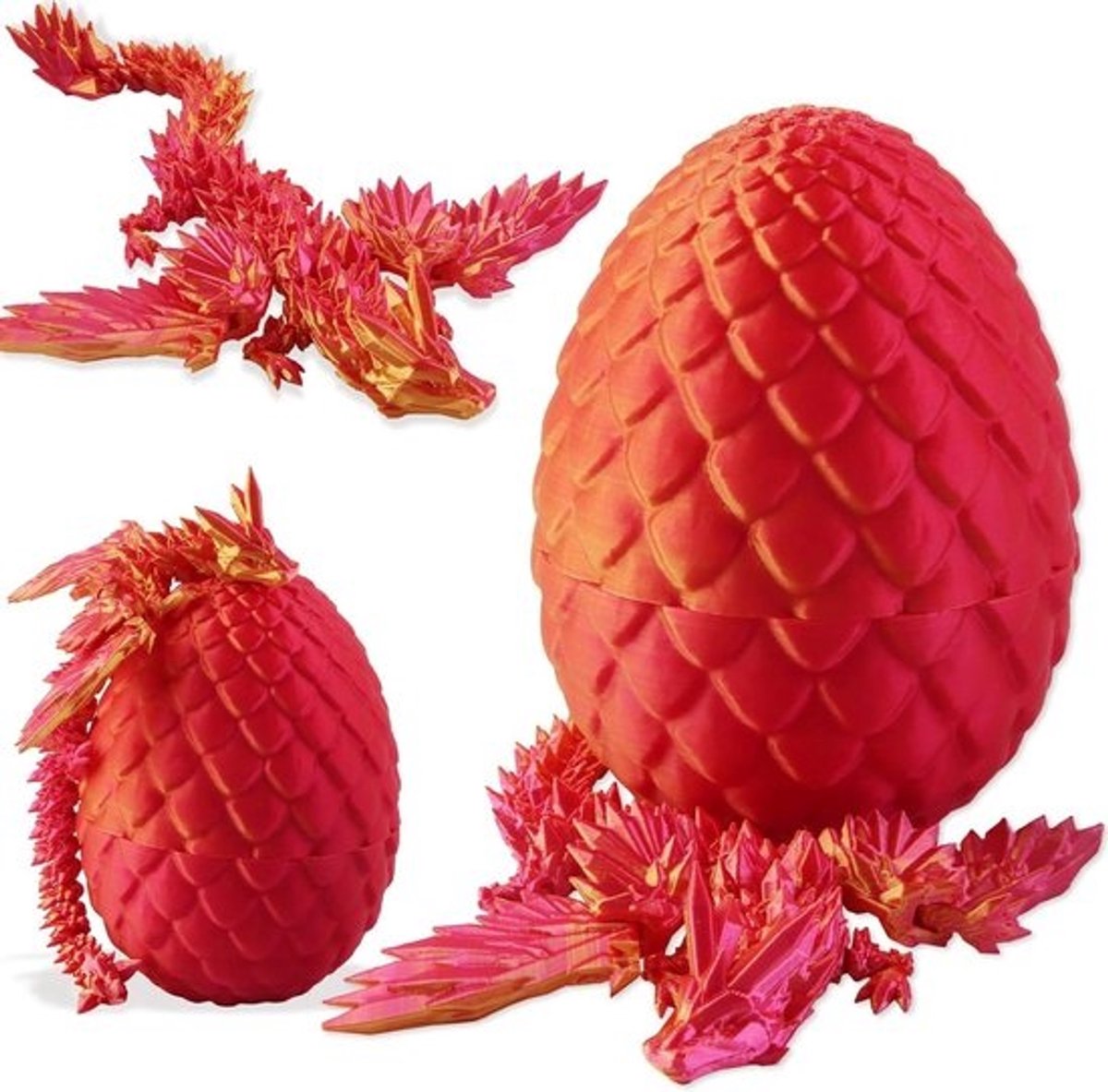 Draken Ei Speelgoed - Kristallen Draak Mystery Egg - Decoratie en Ontspanning - Flexibele Kristallen Draak