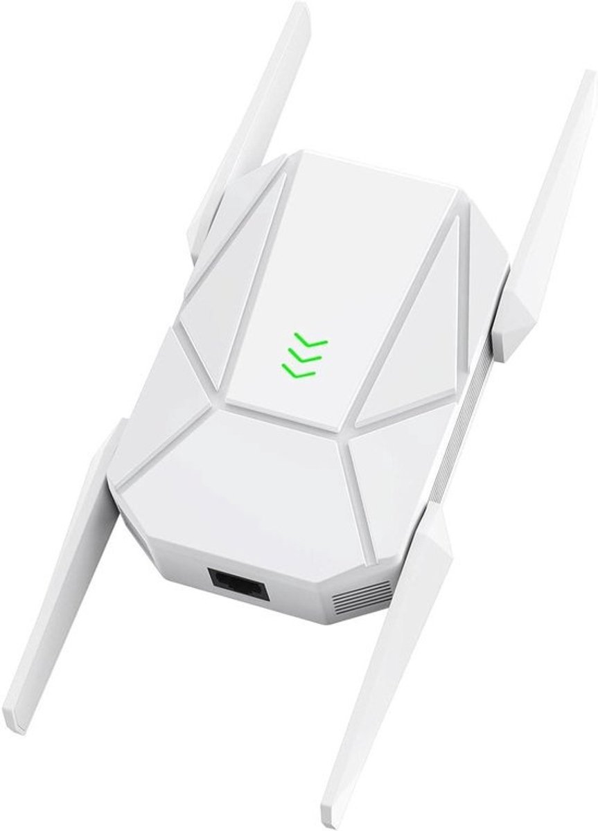 WiFi Versterker - Signaal Booster - Netwerk Uitbreiden - AX Technologie - 1200 Mbps - Wit