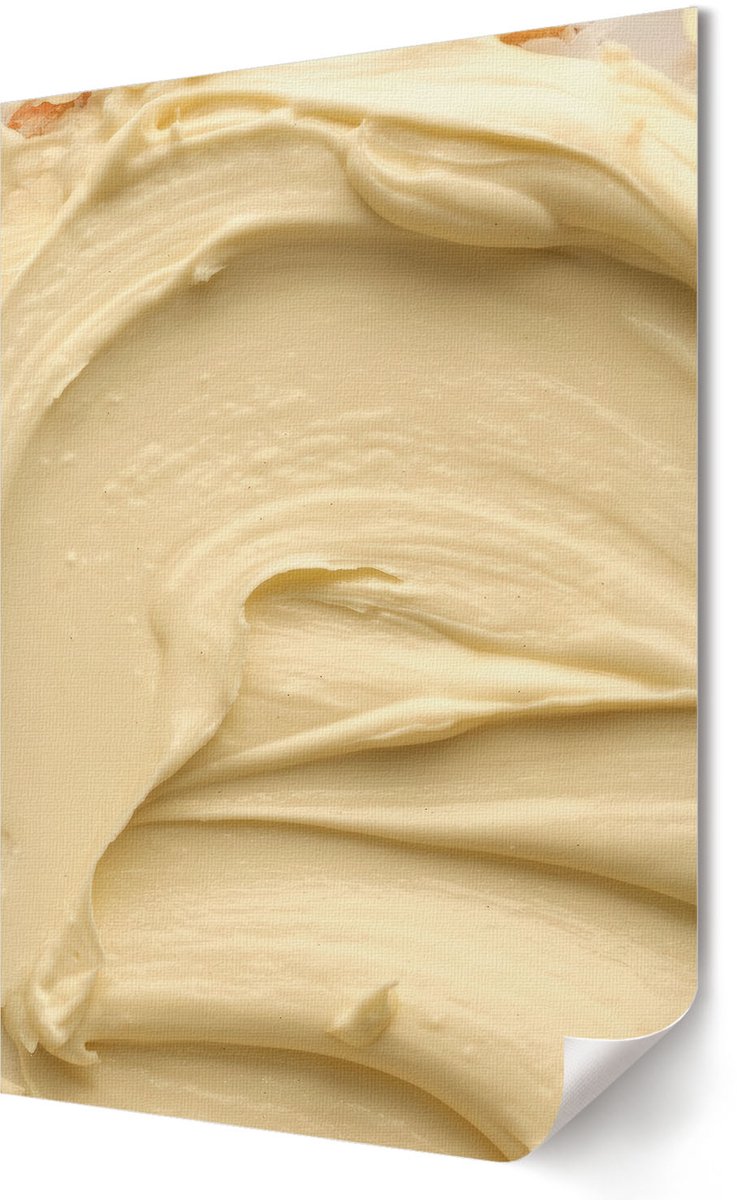 Coloray Canvas Poster Polycanvas - Romige Massa, Fotografie - 420 x 594 - Geel Poster - Rechthoek - Muurdecoratie - Woonkamer, Slaapkamer, Kantoor - Minimalist