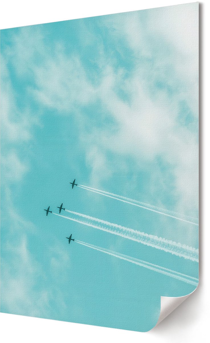 Coloray Polycanvas Wandposter - Hemelformatie, Fotografie - 420 x 594 - Blauw Decoratie - Rechthoek - Muurkunst - Woonkamer, Slaapkamer, Kantoor - Modern