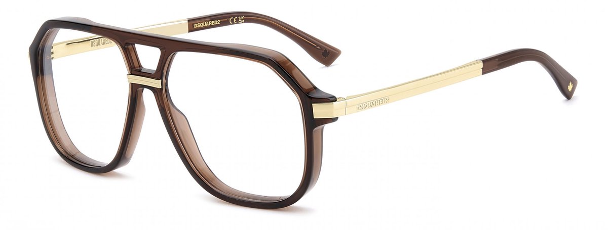 Dsquared2 D2 0218 Brown 58/14/140.3 MAN Brilmonturen