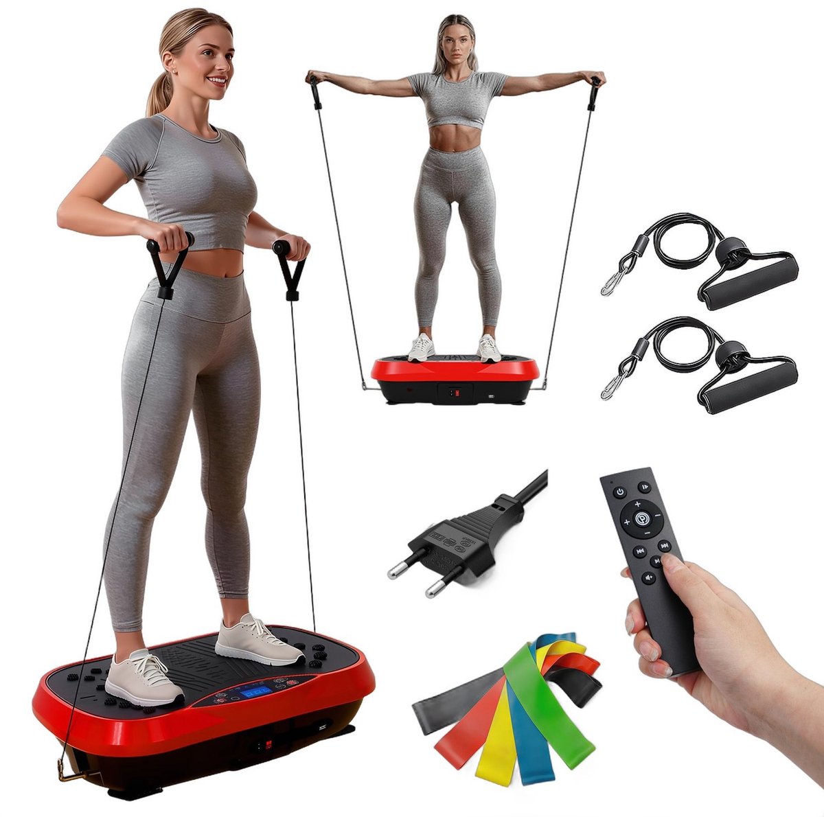 Currero Vibration Plate - Trilplaat Fitness - Vibratieplaat - Trilplaat - Fitnessapparaat - Bloedsomloop - Thuis Trainen