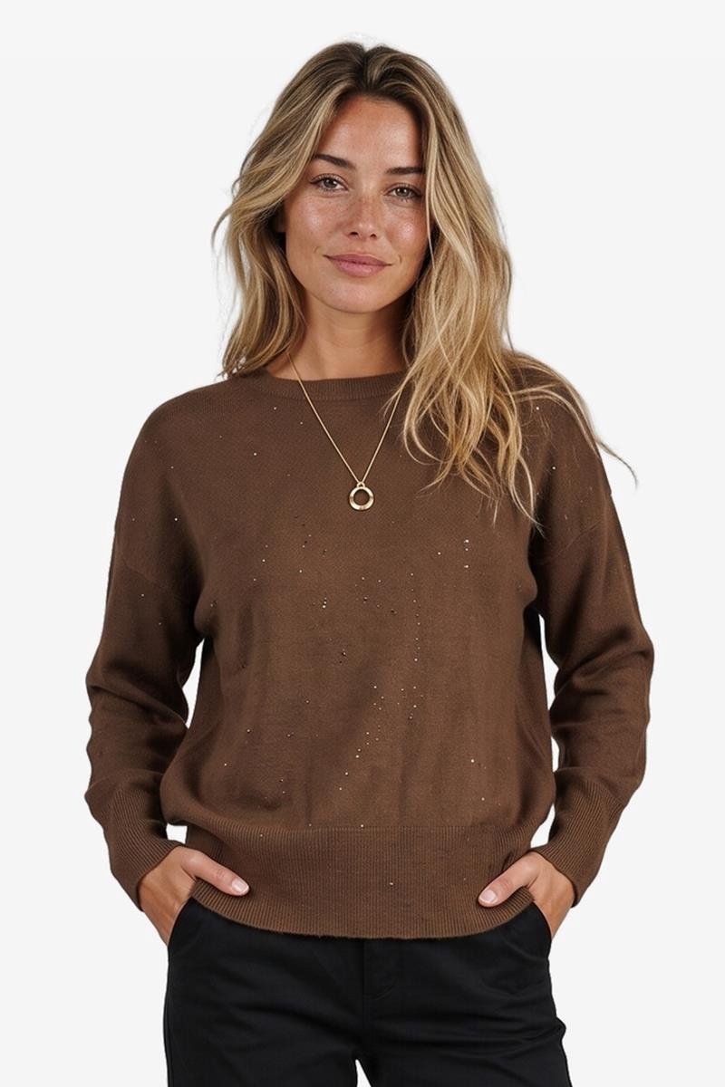 DIDI Dames Pullover Arte Dark brown maat 38/40