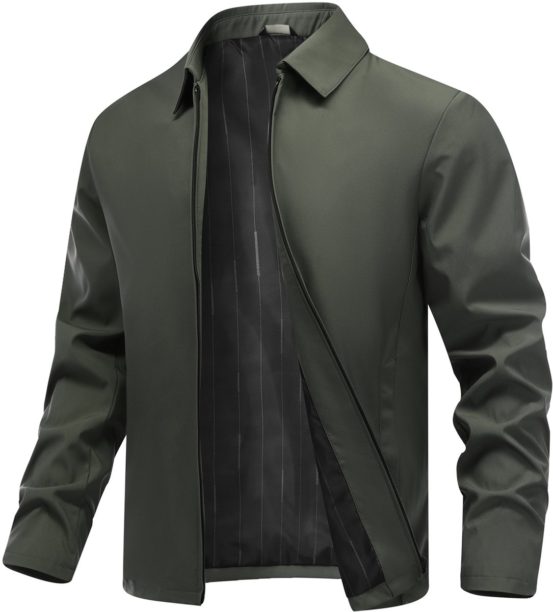 ALLTHEMEN Heren Tussenjas Windwerend Business Jas Regular Fit - 3XL