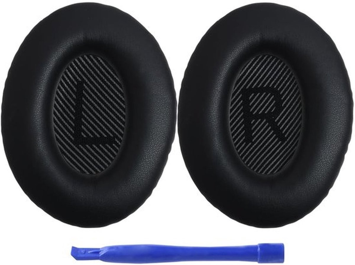 Memory Foam Oorkussens - Comfortabele vervangende kussentjes - zwart - geluidsisolatie - eenvoudig te installeren - geschikt voor hoofdtelefoon