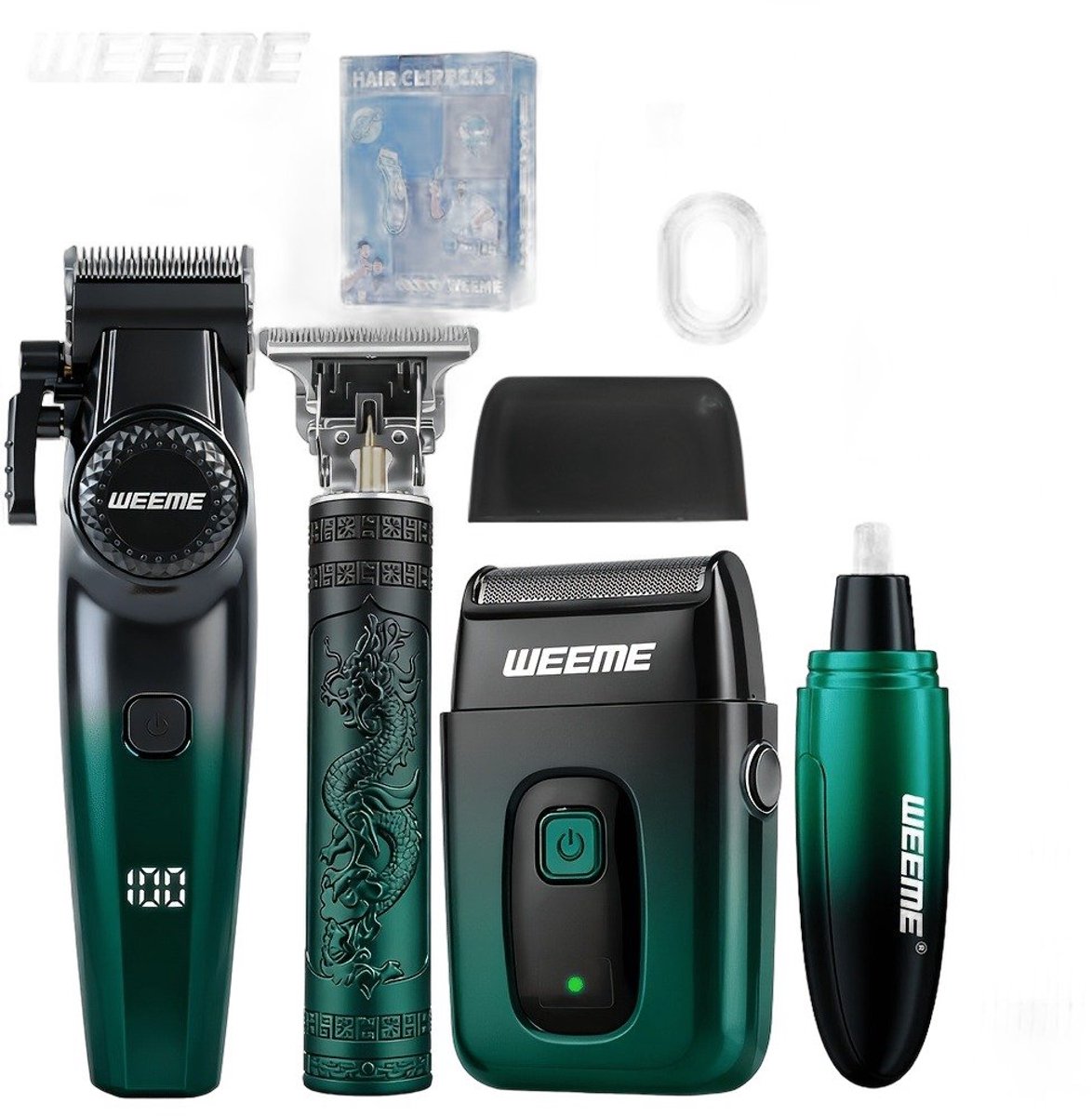 Currero Foil Shaver - Scheerapparaat Mannen - Hoofd Scheerapparaat - Head Shaver - Tondeuse met Trimmer - Lichaam en Baard - Oplaadbaar