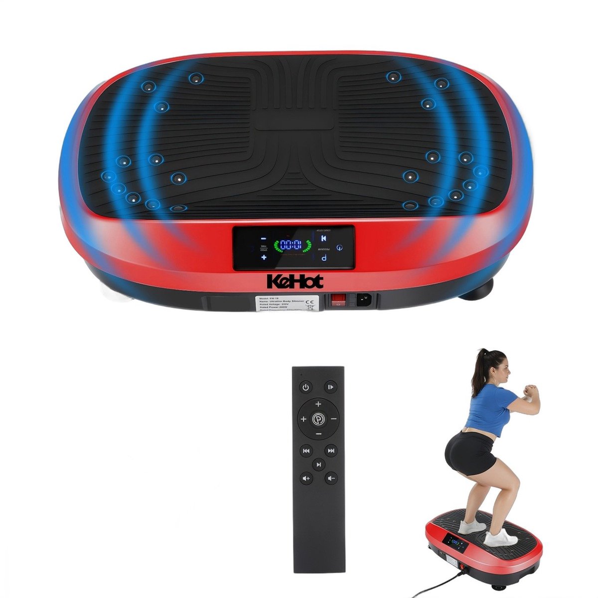 Currero Vibration Plate - Trilplaat Fitness - Vibratieplaat - Trilplaat - Fitnessapparaat - Bloedsomloop - Thuis Trainen