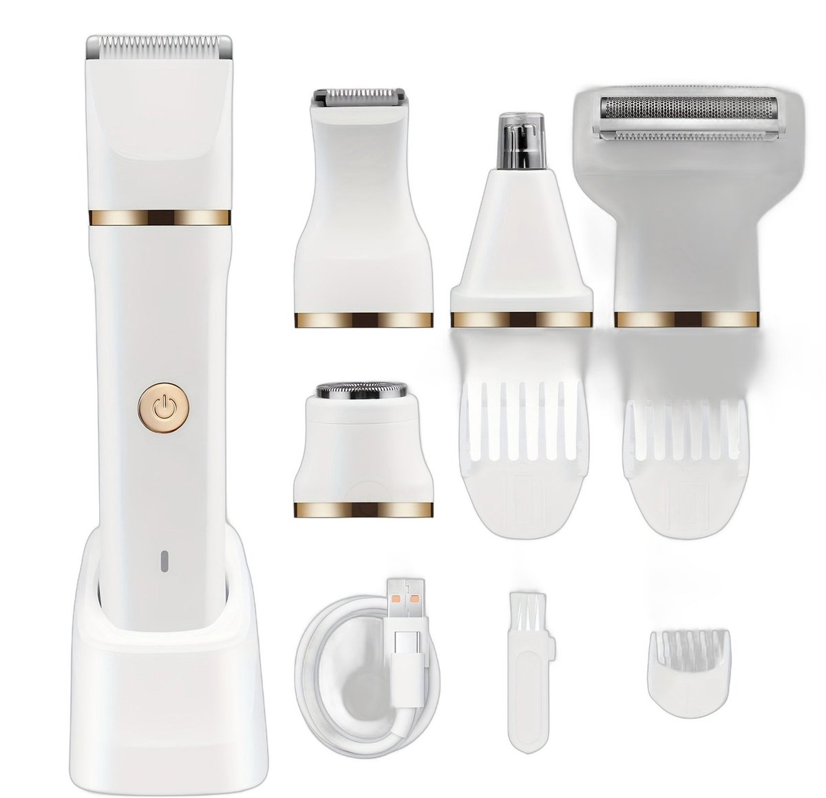 Currero Foil Shaver - Scheerapparaat Mannen - Hoofd Scheerapparaat - Head Shaver - Tondeuse met Trimmer - Lichaam en Baard - Oplaadbaar