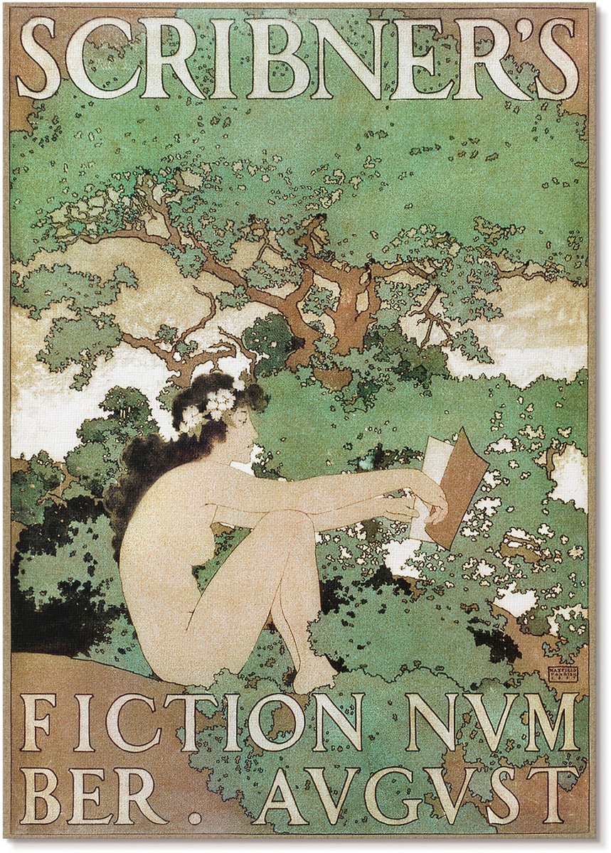 Tulup Polycanvas Wandposter - Poster Met Een Naakte Vrouw, Schilderen - A4 - Groen Kunst - Rechthoek - Muurkunst - Woonkamer, Slaapkamer, Kantoor - Klassiek