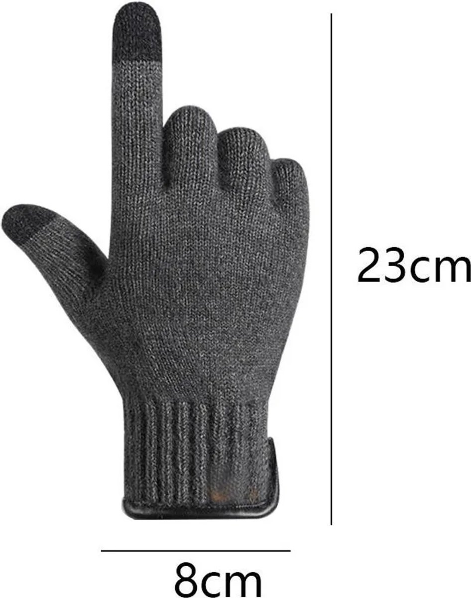 Unisex winterhandschoenen, verbeterde touchscreen-warme handschoenen Geschikt voor antislipcoating.