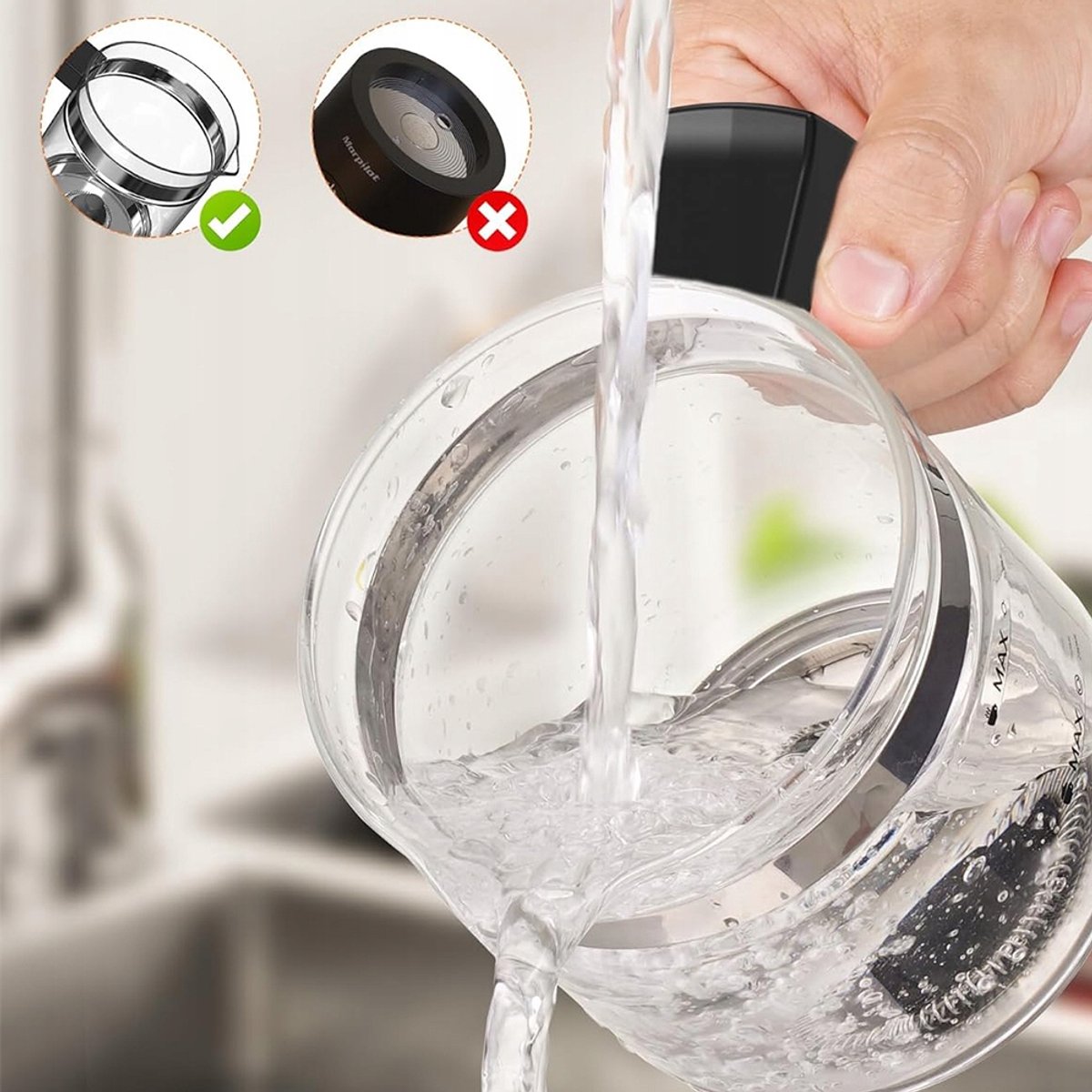 Glazen Melkopschuimer - Elektrische Melkopschuimer - Vaatwasserbestendig - 500 ml - Warm & Koud Schuim - 4 Standen - Automatische Uitschakeling - Milk Frother - Voor Latte & Cappuccino & Macchiato - Zwart — cadeau in Kookcadeaus - foto 8