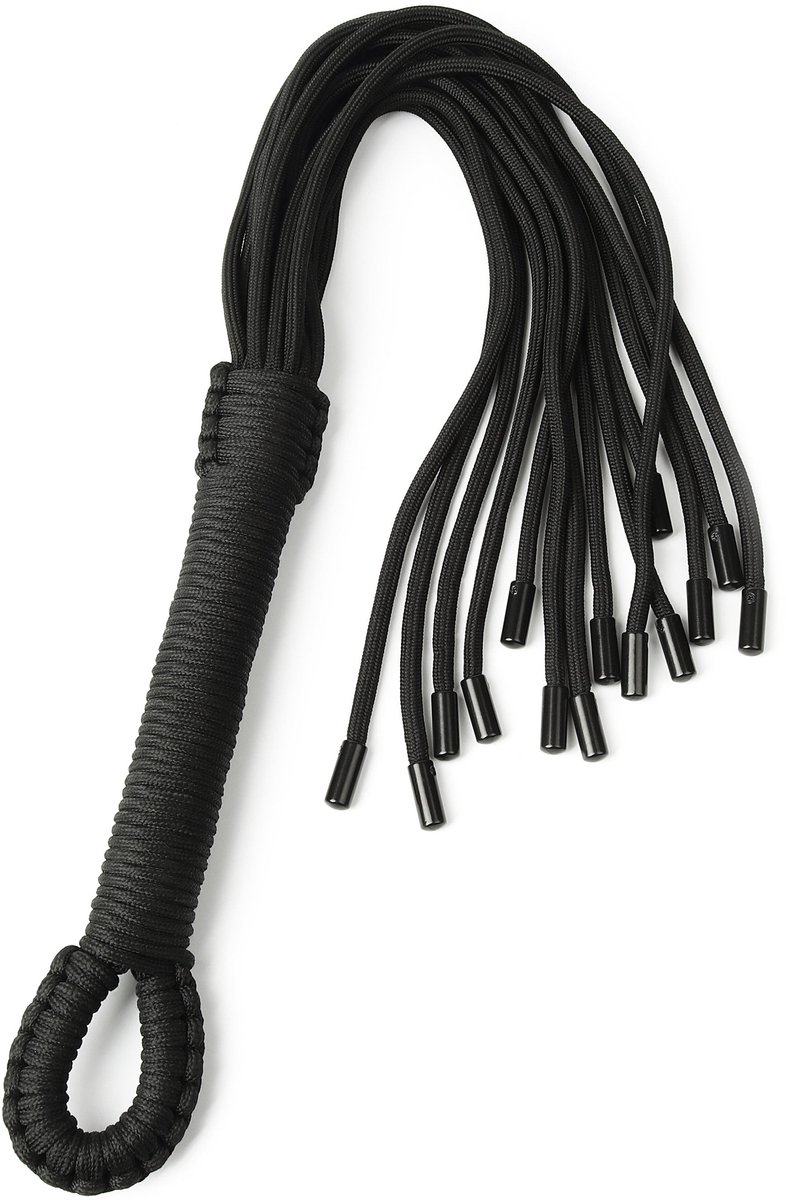 Taboom Zwepen & paddles - Knot Flogger - Zwart