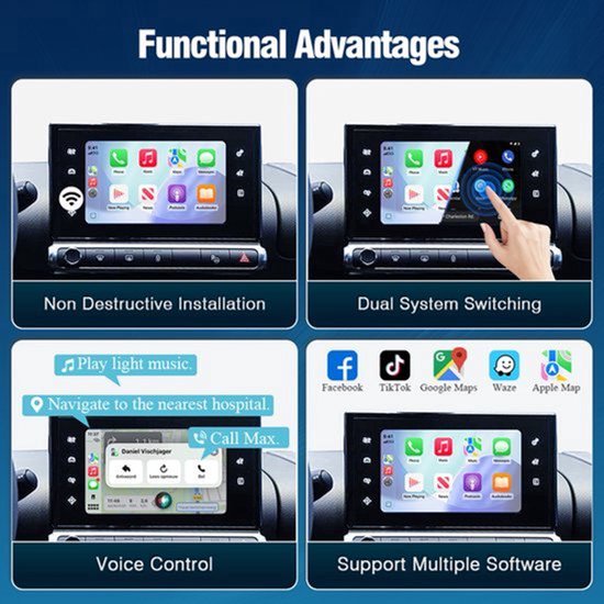 Bluetooth Ontvanger Manual OEM Camera SMEG Module - CarPlay Android Auto Mirror Link - Voor Peugeot Citroën DS - 1.0 kg - Auto Multimedia — afbeelding 4