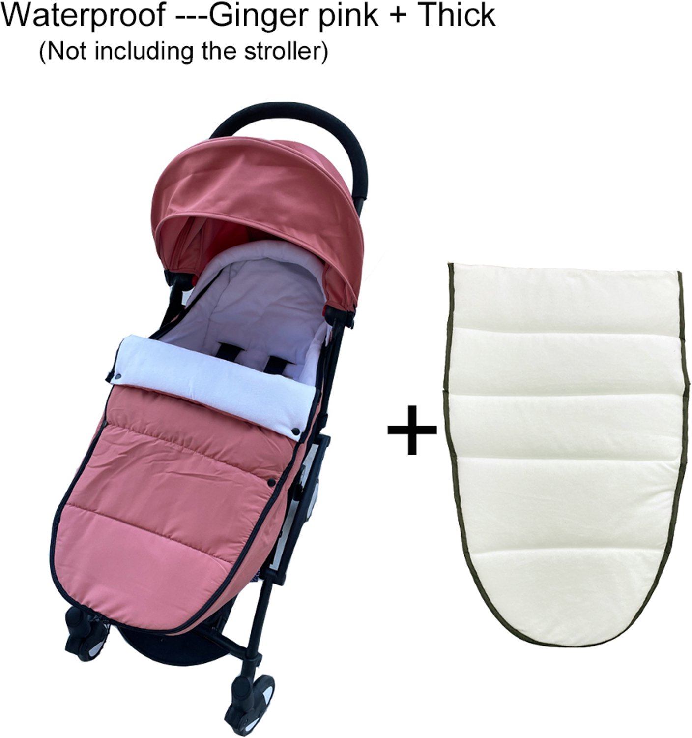 Voetenzak voor Kinderwagen - Beenzak - Kinderwagenzak - Roze - Katoen - Universeel - Winddicht en Waterdicht - Thermisch Warm - Baby's en Peuters