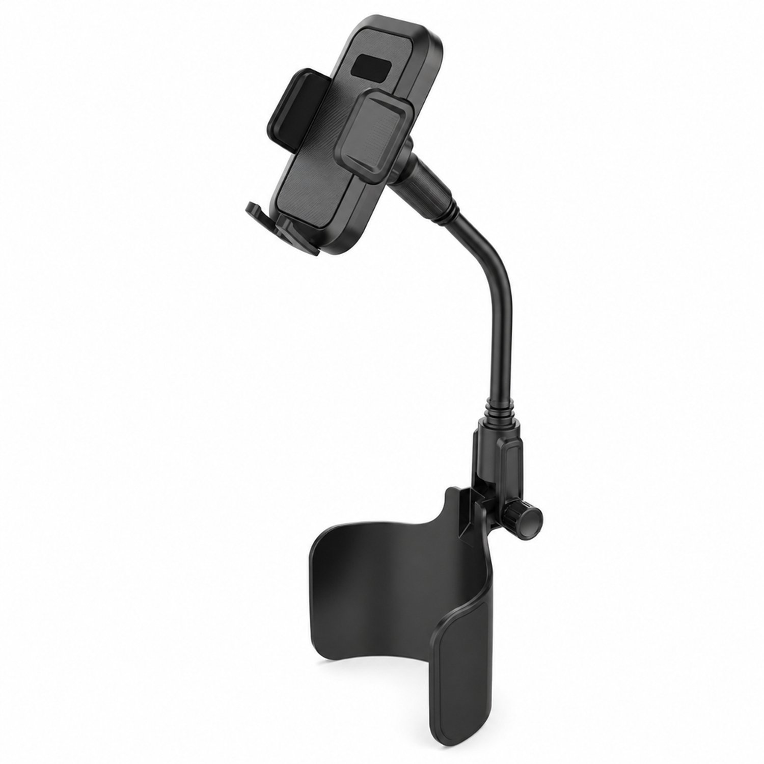 Telefoonhouders auto voor de bekerhouder, met flexibele hals en smartphonehouder