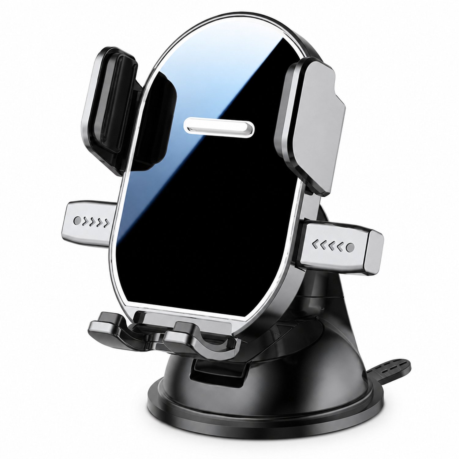 Mobiele telefoonhouder voor in de auto met zuignap, 90° draaibaar, ABS+PC, doosverpakking