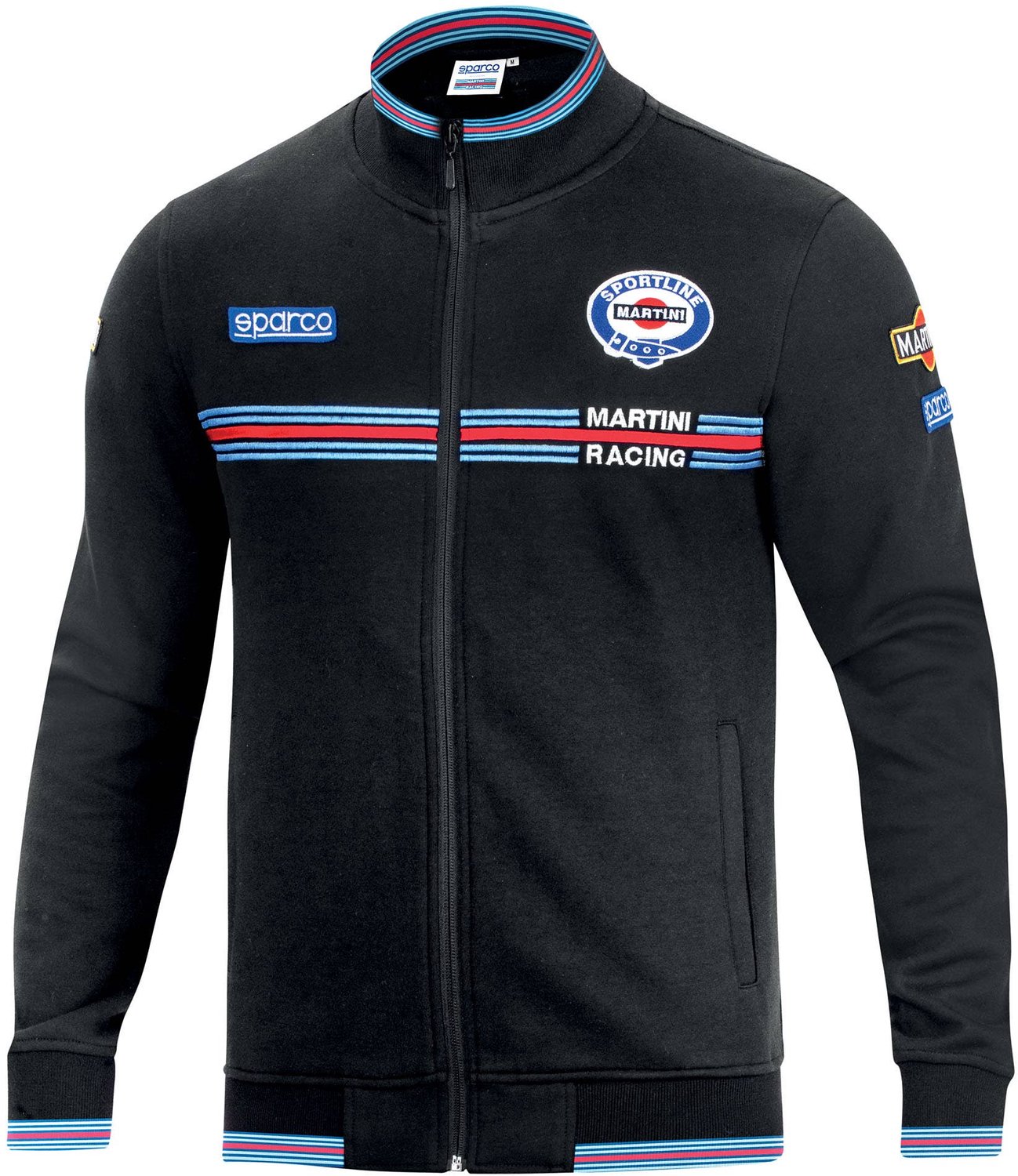 Sparco Full Zip Martini Racing Sweater - Zwart - Maat M