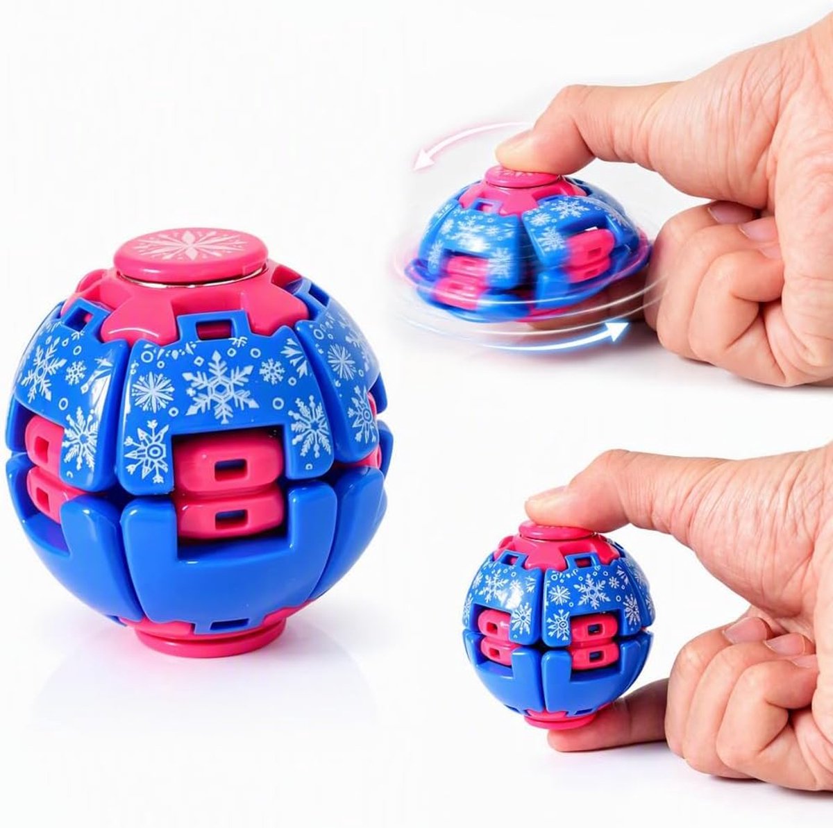 Core Ball, sensorisch fidget speelgoed, drukken en draaien Ice A2