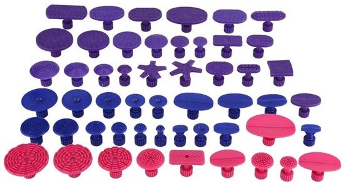 Allecto - Pull Tabs Set voor Auto Dents - 52-delige set - Professionele Paintless Dent Repair Tools - Eenvoudig in gebruik - Effectieve reparatie -...