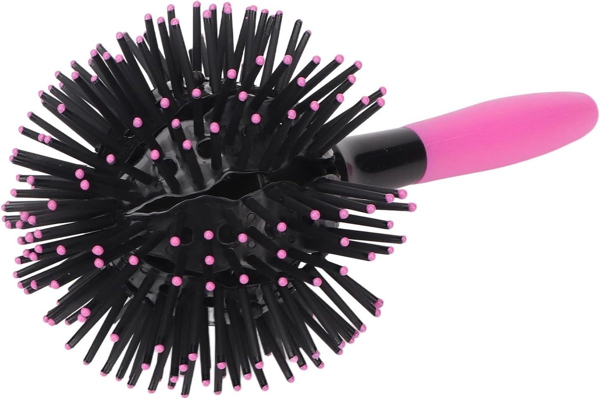 Bal haarkam round hair brush 360 graden sferische bal haar krultang kam elimineren klitten draagbare massage hoofdhuid weerstand tegen hoge temperaturen Peignes