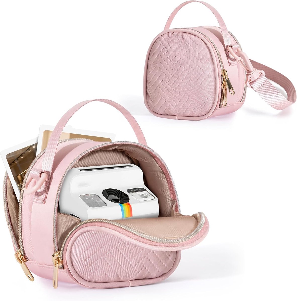 Cameratas, Compatibel met Polaroid Go, Roze