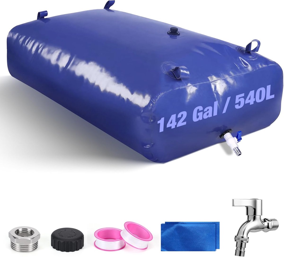 Wateropslag 142 gal/540 L de Opvouwbare Watertank van pvc