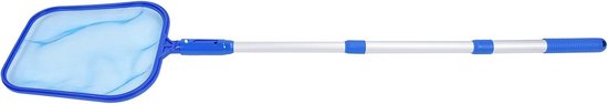 Zwembadskimmer, Bladhark, Zwembadreinigingsset met Telescopische Aluminium Steel van 28 X 24 Cm (11 X 9,6 inch) voor Zwembad, Vijver en — afbeelding 3