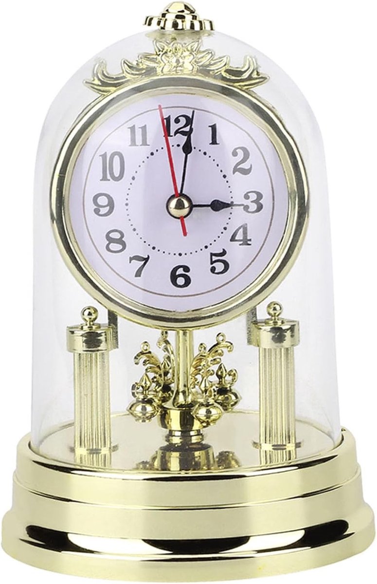 Vintage Tafelklok in Antieke Europese Stijl - Stille Retro Klok voor Interieurdecoratie en Sfeer