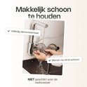 Demonteren van VDN koffiezetter onder de kraan, makkelijk schoon te maken.