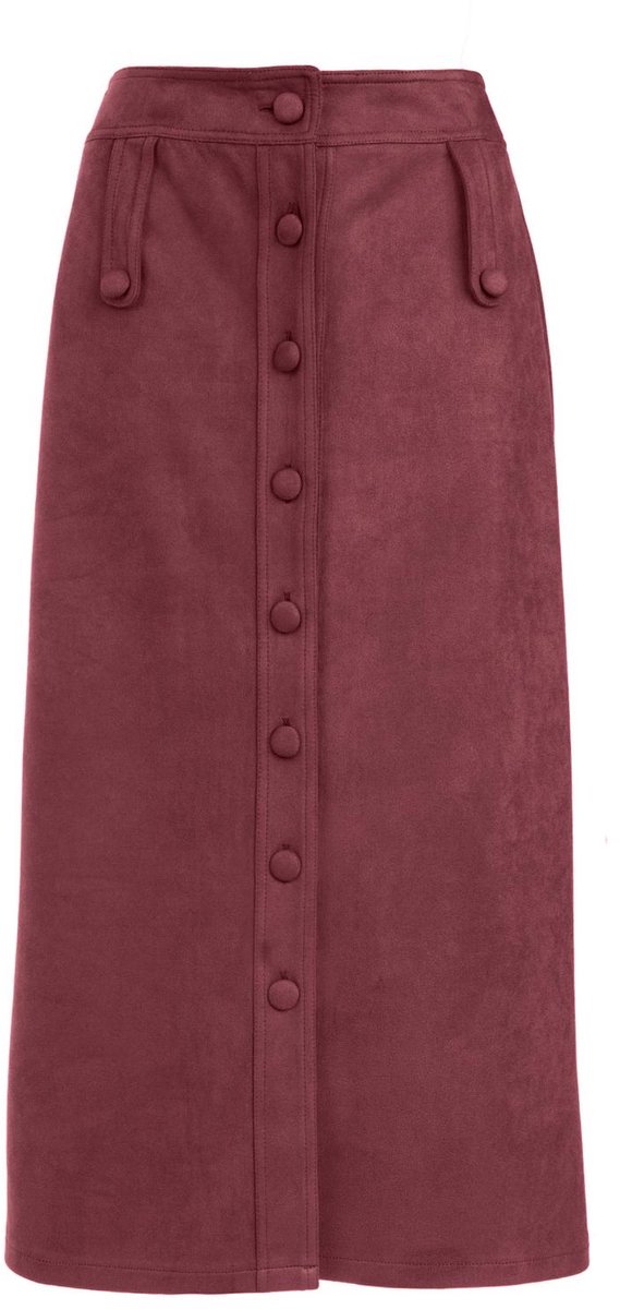 NED Rok Jelsa Rmj Suedine 26w U127 26 561 Cabernet Red Dames Maat - XL