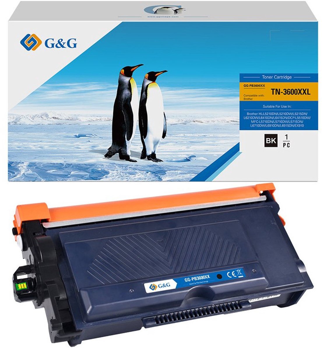 G&G 21205 tonercartridge 1 stuk(s) Compatibel Zwart