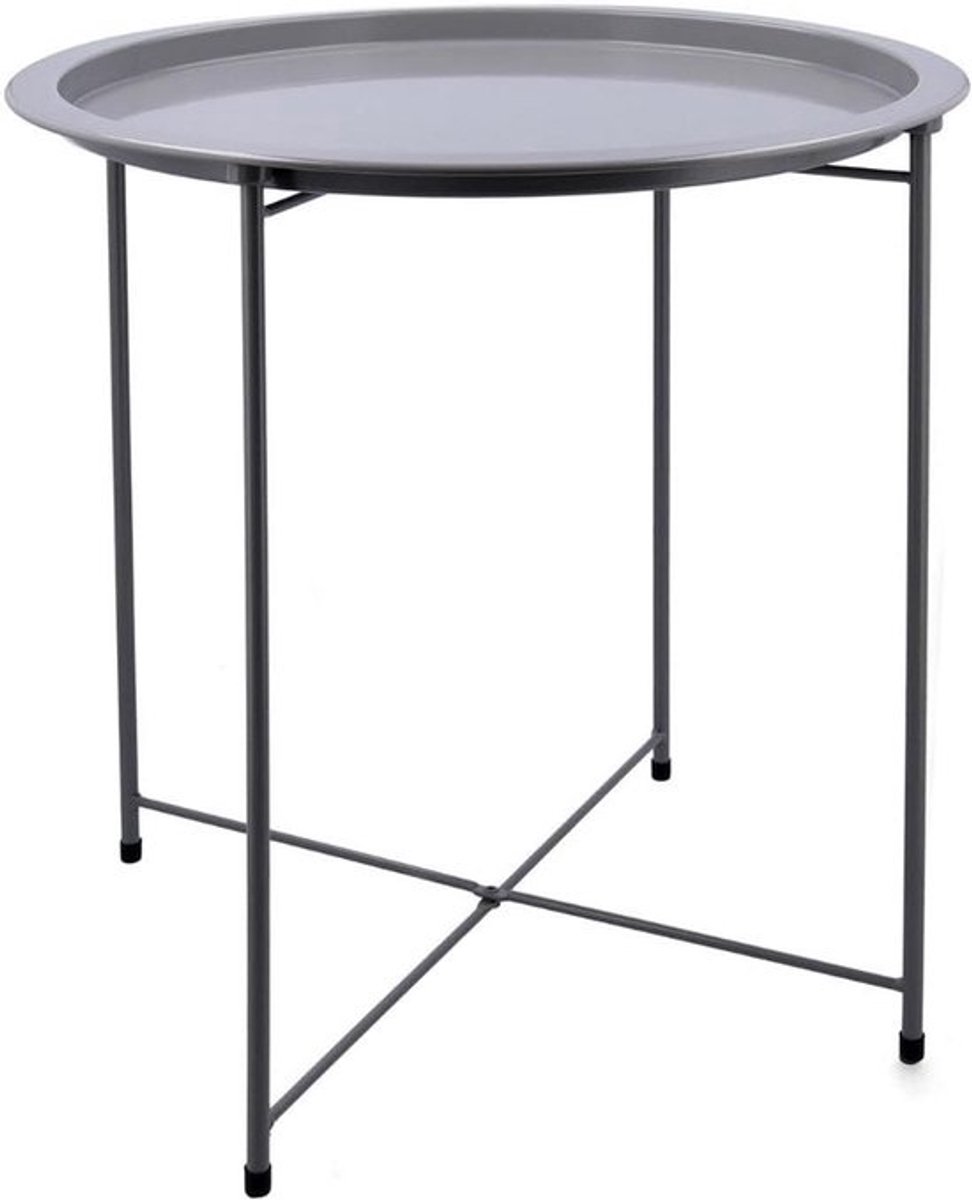 Stijlvolle Bijzettafel - Compact Vierkant Salontafel (46.7x46.7x50.5 cm)