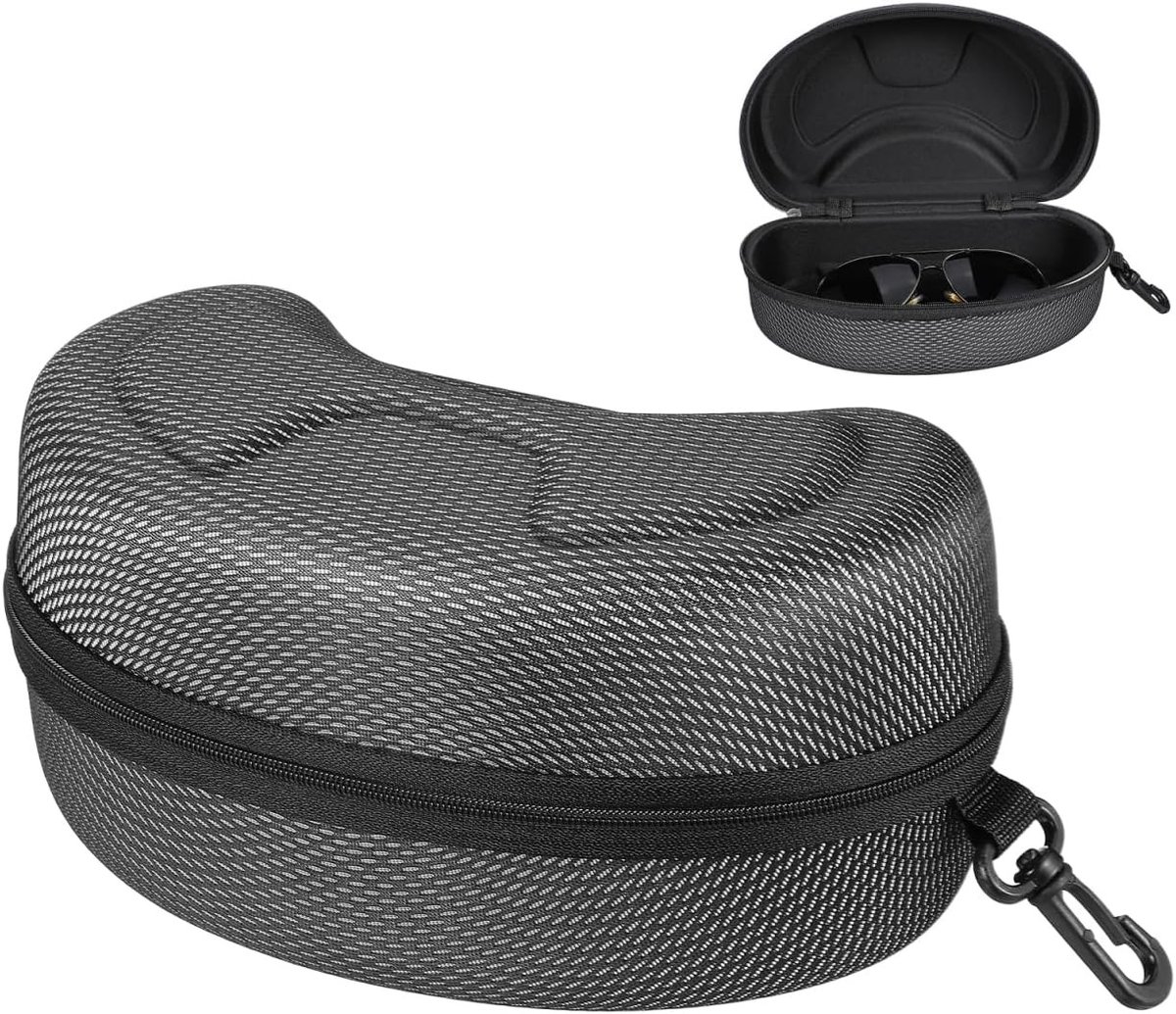 Ski Goggles Hard Case en Zonnebril Organizer - Draagbare Opbergdoos voor Sportbrillen en Leesbrillen, Zwart