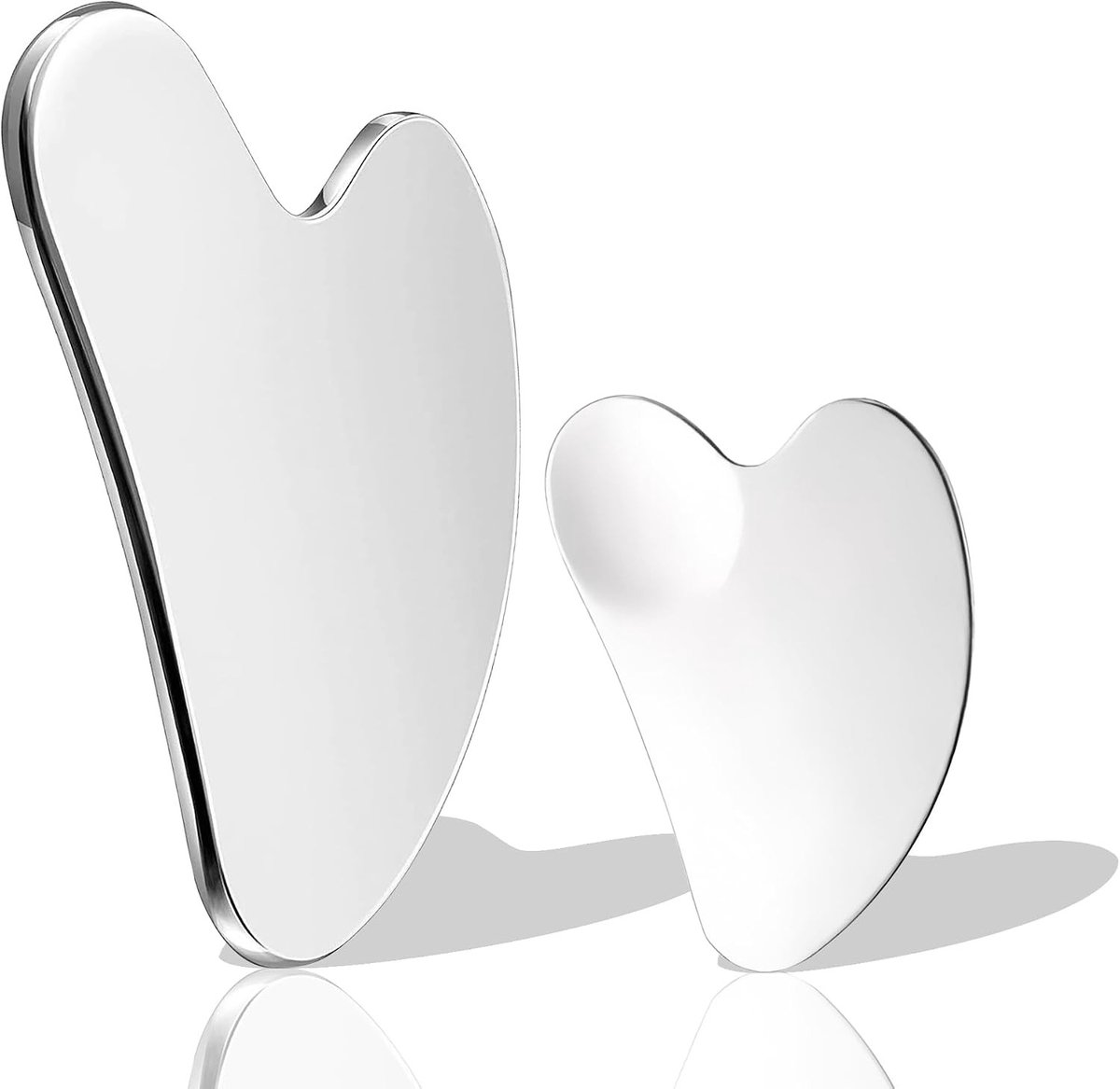 Stainless Steel Gua Sha Gezichtsmassage Tool voor Lymfedrainage en Spierspanning, Ideaal voor Gezichtscontouren en Huidverzorging