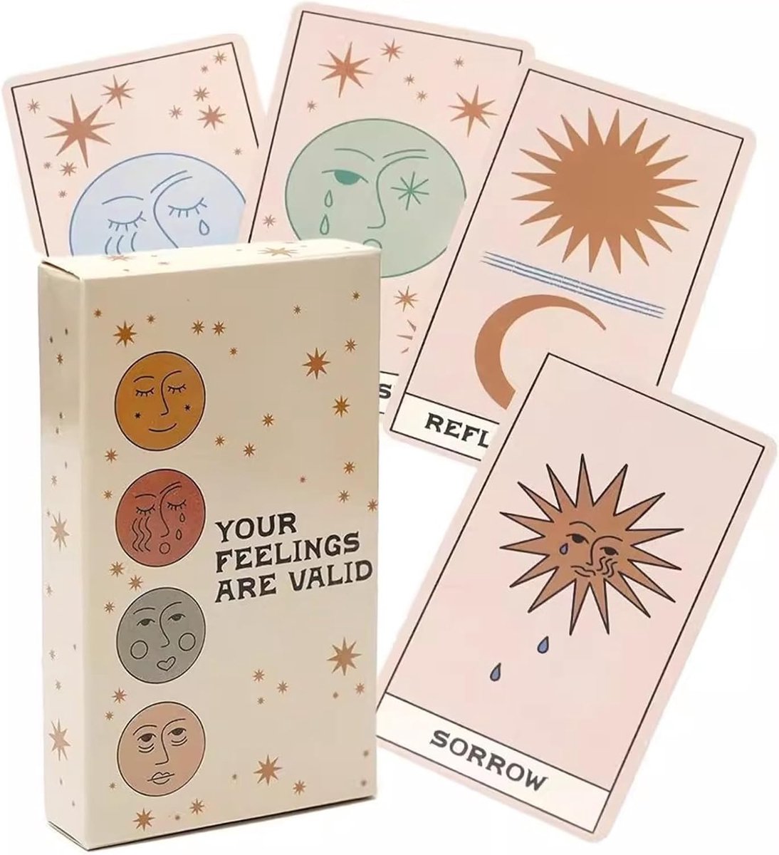 Tarotspel voor beginners - geïllustreerde kaarten en uitgebreide handleiding voor leren, waarzeggen en persoonlijke reflectie