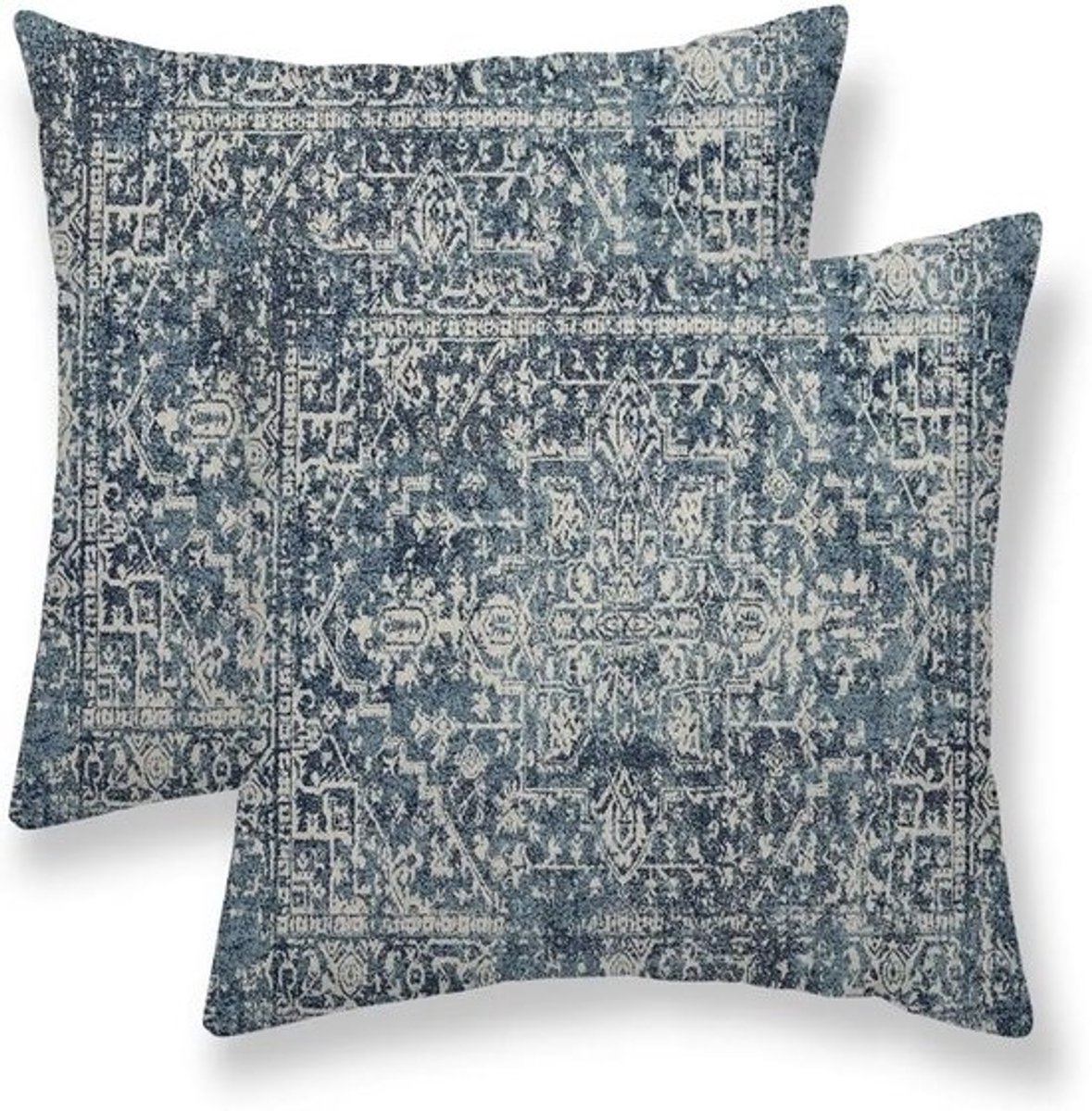 Boho Kussenhoezen Set van 2 - Etnisch Karpetpatroon voor Buiten en Binnen