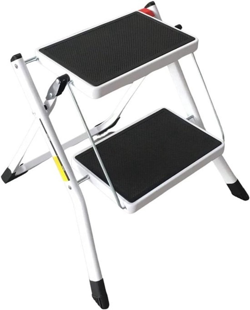 Compacte 2 Stap Ladder met Anti-Slip en 150KG Capaciteit voor Veilig Thuisgebruik