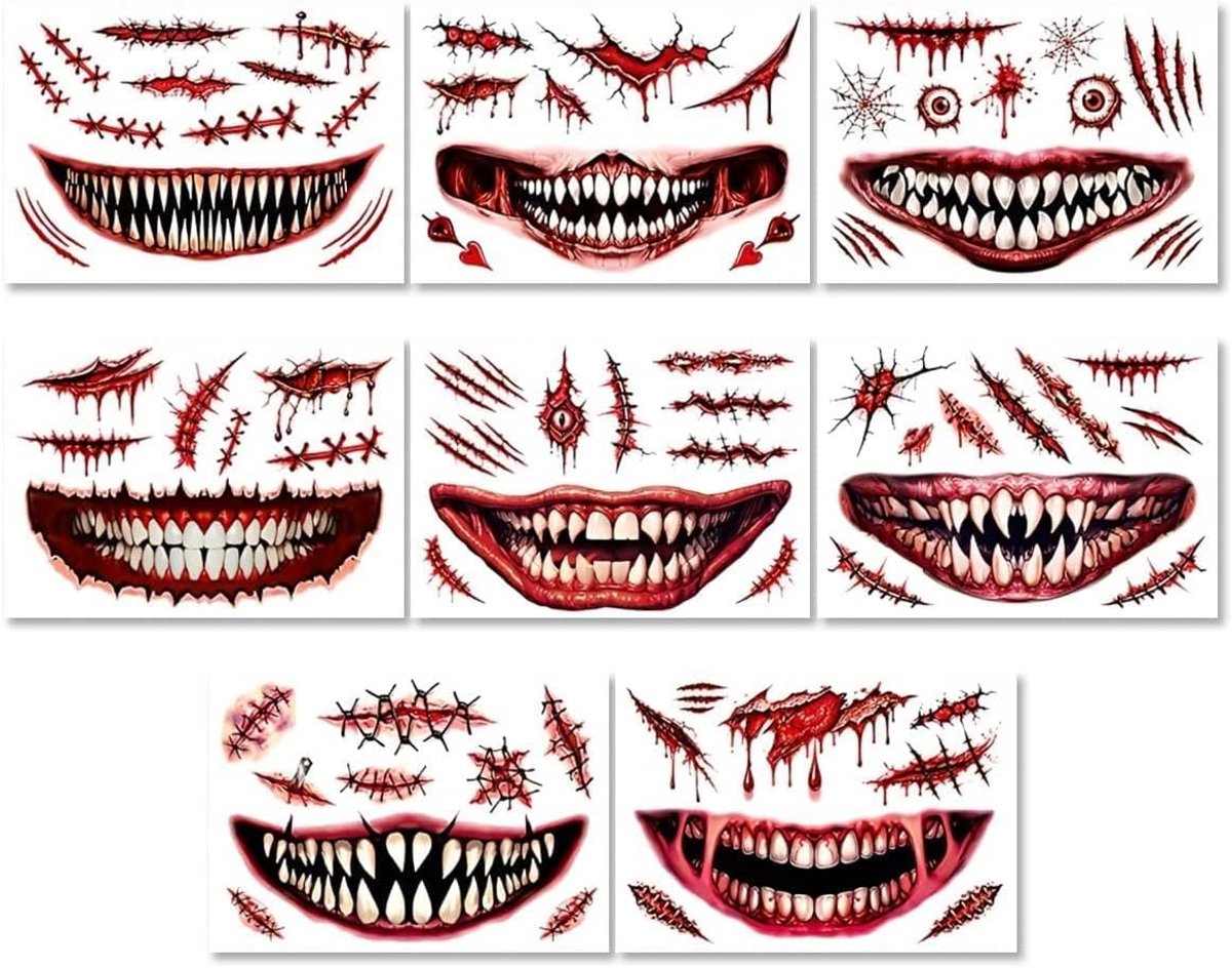 Tijdelijke tatoeages Halloween kostuum voor vrouwen Halloween accessoires