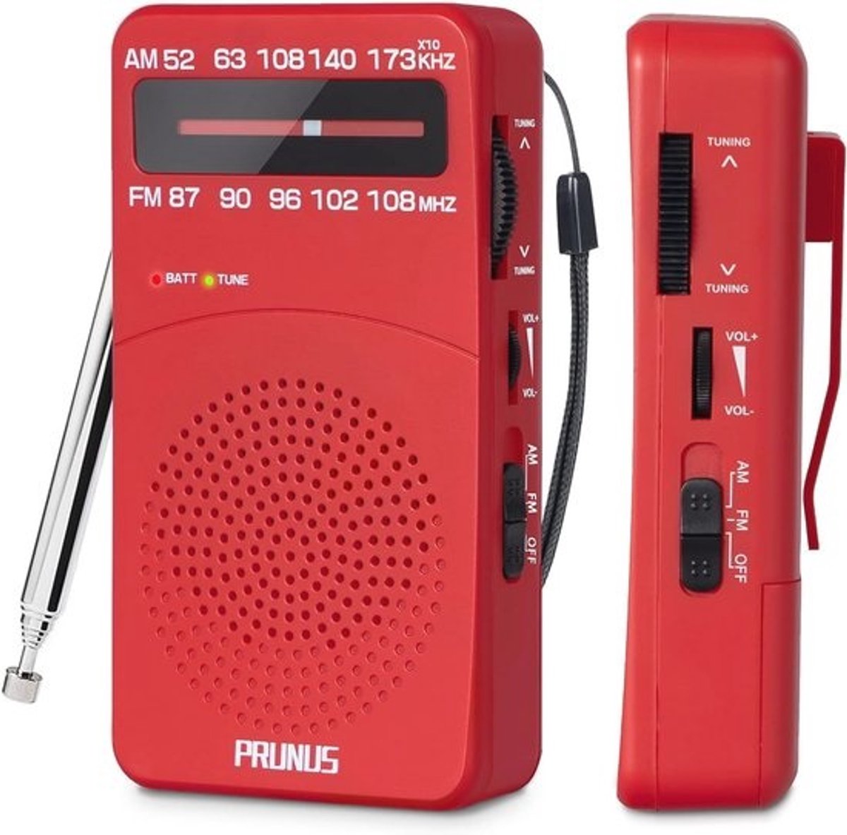 Draagbare Mini Pocket Radio met Uitstekende Ontvangst en Tuning Indicator