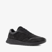 ECCO OTM W Low-Cut suède dames sneakers zwart - Maat 39 - Echt leer - Uitneembare zool
